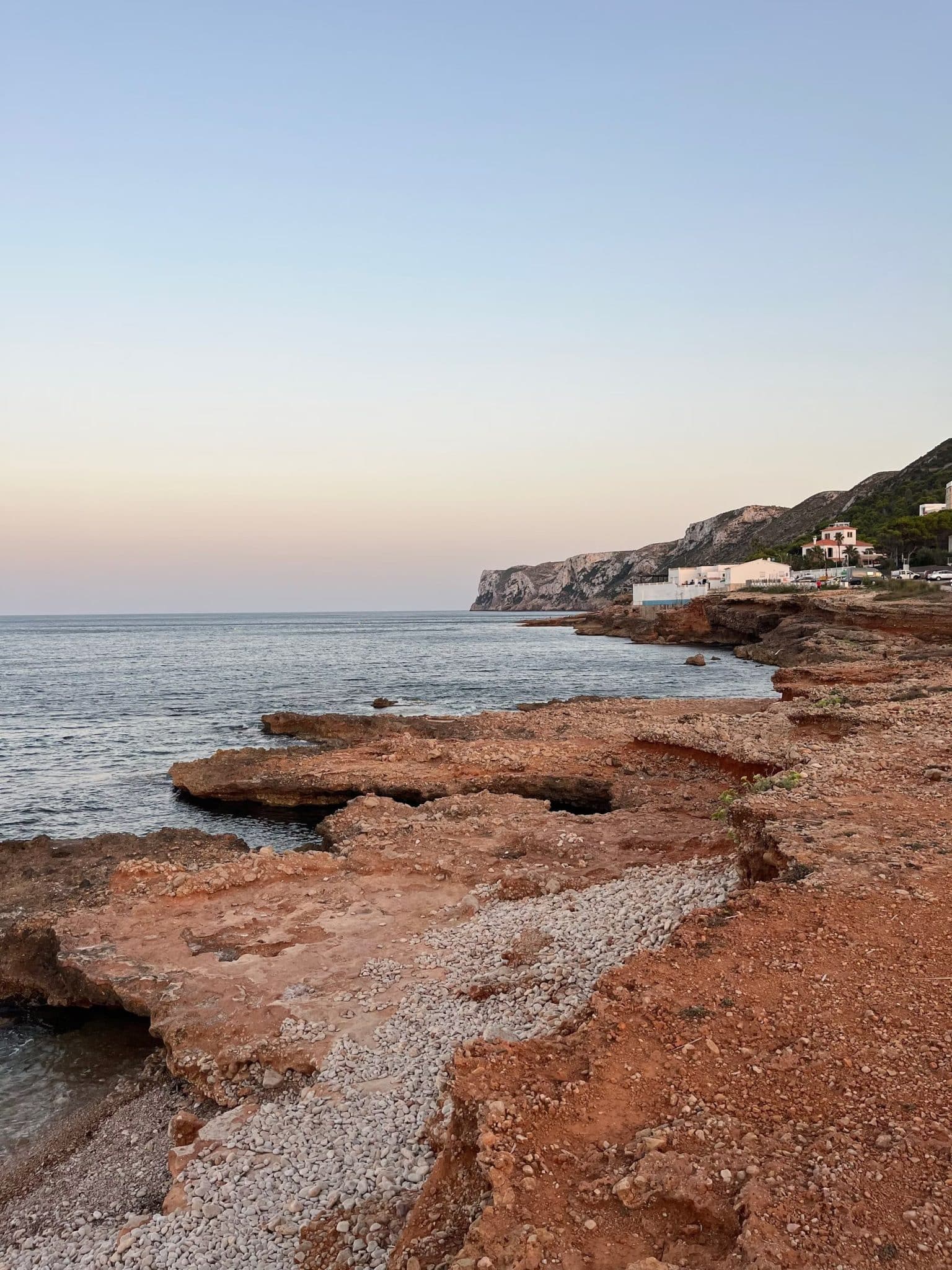 Zonsondergang bij Les Rotes, Dénia, Costa Blanca